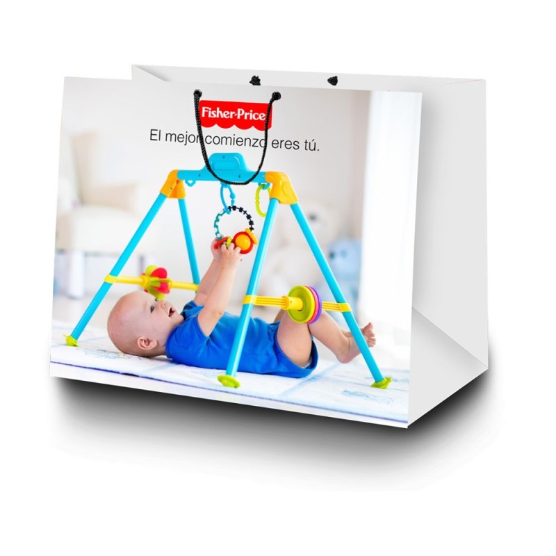 Large Laminated Eurotote Bag 17.75" W X 12" H X 6.25" D