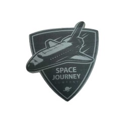 Debossed PU LEATHER PATCH (1" X 1")